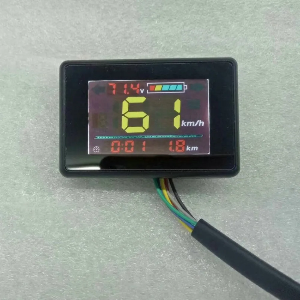 Best display speedometer battery level/ voltage indicating meter 24v36v48v60v72v electric bike scooter MTB trike conversion parts 12