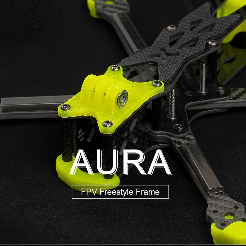 

Foxeer Aura 5" 220mm T700 5inch Carbon Fiber Freestyle Frame 5mm Arm Support Foxeer Camera Vista for RC FPV Racing Drone