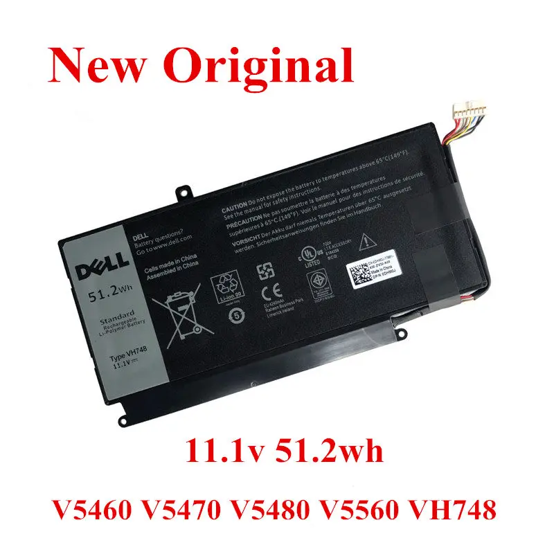 Ноутбук Замена литий-ионная батарея для DELL V5460 V5470 V5480 V5560 5439 VH748 11,1 v 51.2wh - Цвет: 11.1v