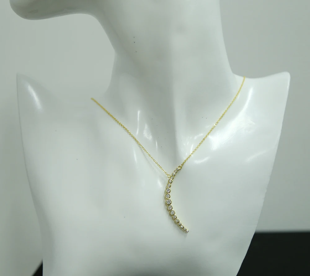 Женская подвеска из серебра 925 пробы с фианитом|necklace a|necklace high qualitydelicate necklace |