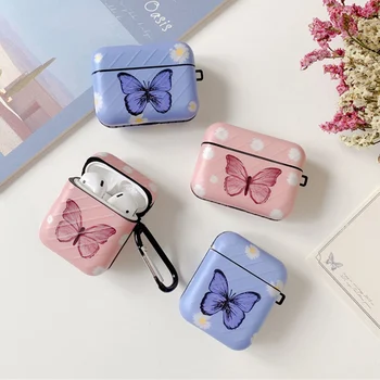 

Fashion Cute Butterfly Case for Airpods Pro3 2 1 Cover Cute Cartoon Hard Earphone Cover for AirPods 2 Pro Charging Box Case