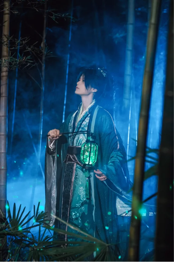 Костюм для косплея Ци рун из аниме Tian Guan Ci Fu костюм Сяо Цзин Ван рождественские
