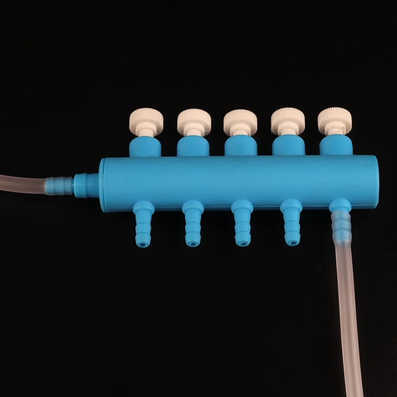 1pc 2~8Heads 4~8mm Aquarium Air Pump Hose Splitters Oxygen Pipe Hose Distributors Elastic Aeration Tube Air Flow Control Valve