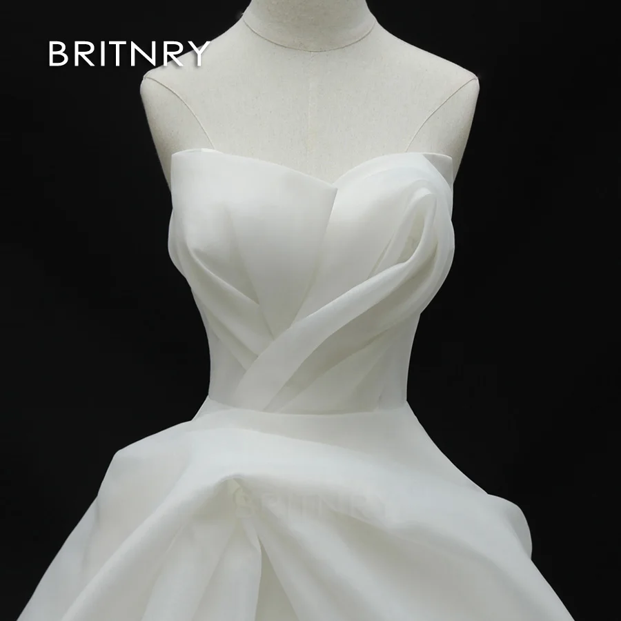 BRITNRY Real Photo Cheap Wedding Dresses China Elegant Ball Gown Sweetheart Wedding Dress Vestidos De Matrimonio