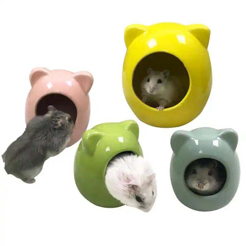 2pcs Adorable Ear Hamster House Cage 