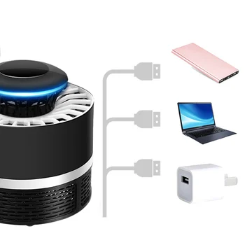 

LED Mosquito Killer Lamp USB Electric No Noise No Radiation Insect Killer Flies Trap Lamp Anti Mosquito Lamp Home