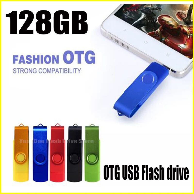 Красочные OTG USB флэш-накопитель Cle USB 2,0 флеш-накопитель 128 Гб флэш-накопитель 1 ТБ 512 ГБ 256 ГБ 128 ГБ памяти USB Sitck запоминающие устройства