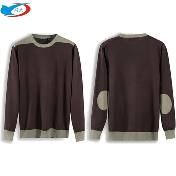

2020 New Men's round Neck Fashion Sweater Youth Stitching Fashion Casual Sweater