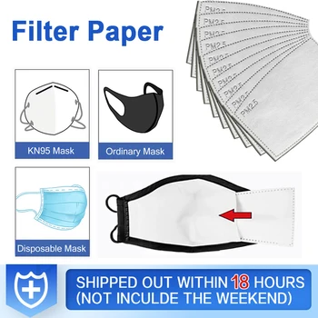 

100pcs/Lot mouth Mask PM2.5 Filter paper mask Filter paper Health Care