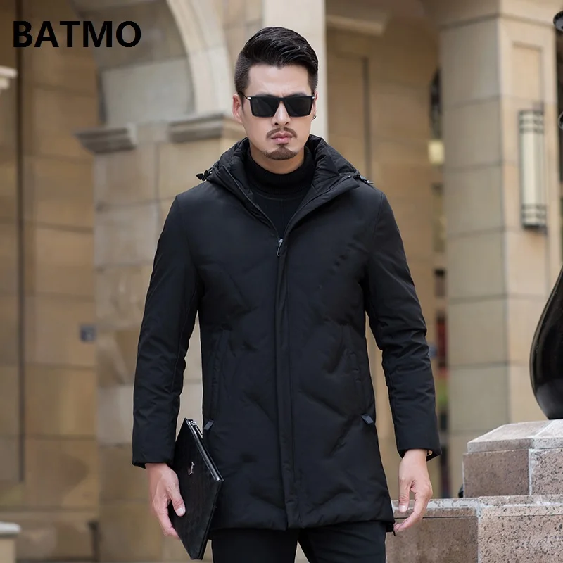 BATMO Новое поступление зимние высококачественные куртки с капюшоном на 90% белом утином пуху мужские зимние теплые пальто Большие размеры XL-8XL 1885