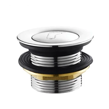 

Easy Install Accessory Bathroom -Up Drain Plug Push Down Filter Universal Copper Alloy Waste Strainer Bathtub Thicken Sink