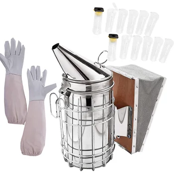 

Beekeeping Tools Kit 3 Pcs Beekeeping Supplies Tool Beehive Smoker, Accessory, Beehive Kit