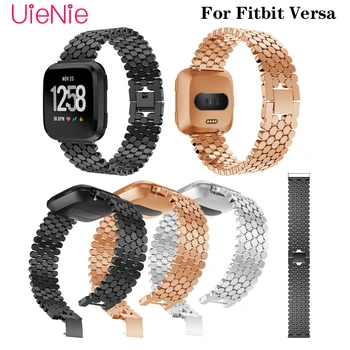 

For Fitbit Versa Metal Stainless Steel Strap For Fitbit Versa Smart Watch watchband Wrist Strap Bracelet Replacement Accessories