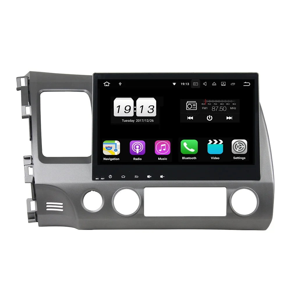 10 1 &quot720P Android 8 для Honda CIVIC 2006-2011 TDA7851 2 Гб ОЗУ автомобильный DVD-плеер GPS Glonass RDS радио