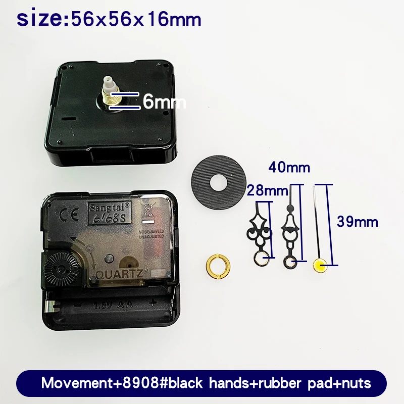 6168 quarz Uhr reparatur Bewegung + Hände Für DIY Stille Große Wand  Mechanismus Teile|Wall Clocks| - AliExpress