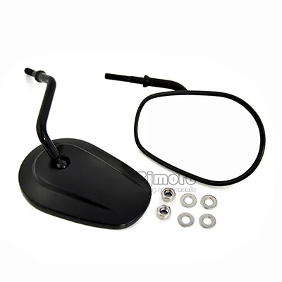 Black Side Mirror JAER мотоцикл черная нить боковое зеркало заднего вида для Harley Dyna Softail Road King Sportster 1200 1990 - Цвет: Black Side Mirror