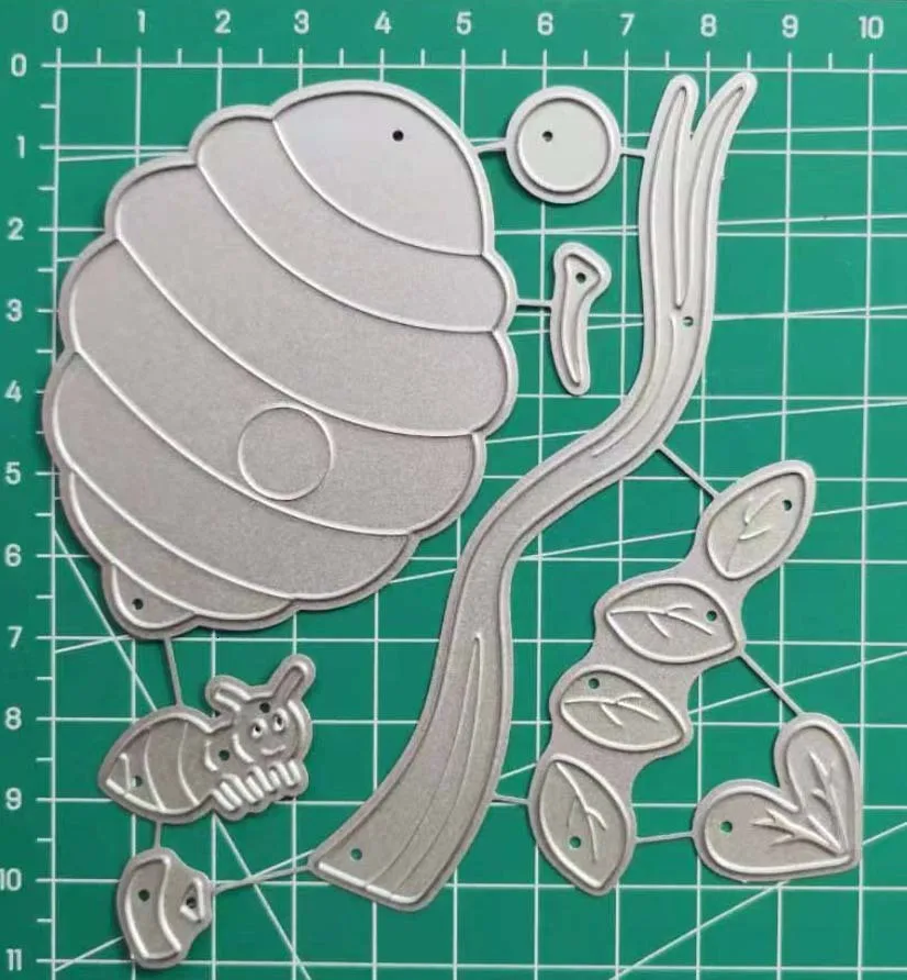 Пластиковая рамка для пчелиного улья металлические режущие штампы для поделок, изготовление открыток, скрапбукинг и бумажные поделки