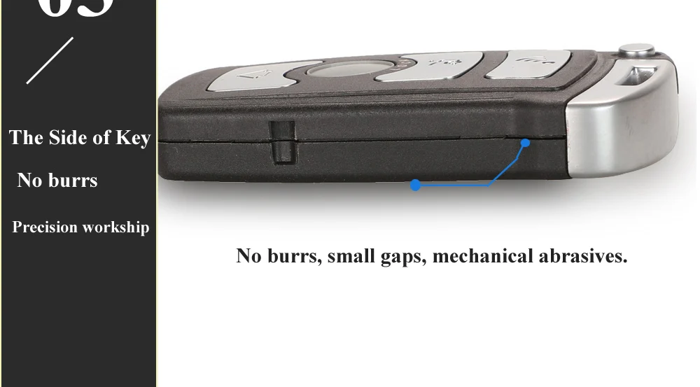 Keyforkess 4 pulsanti chiave a distanza Fob 315 / 315LP / 433Mhz / 868Mhz per la BMW Serie 7 E65 E66 con il circuito integrato ID46 7953 CAS1 sistema HU92 UNCUT - Hedbac9d10a6740adb0bd1a89d04f981fD