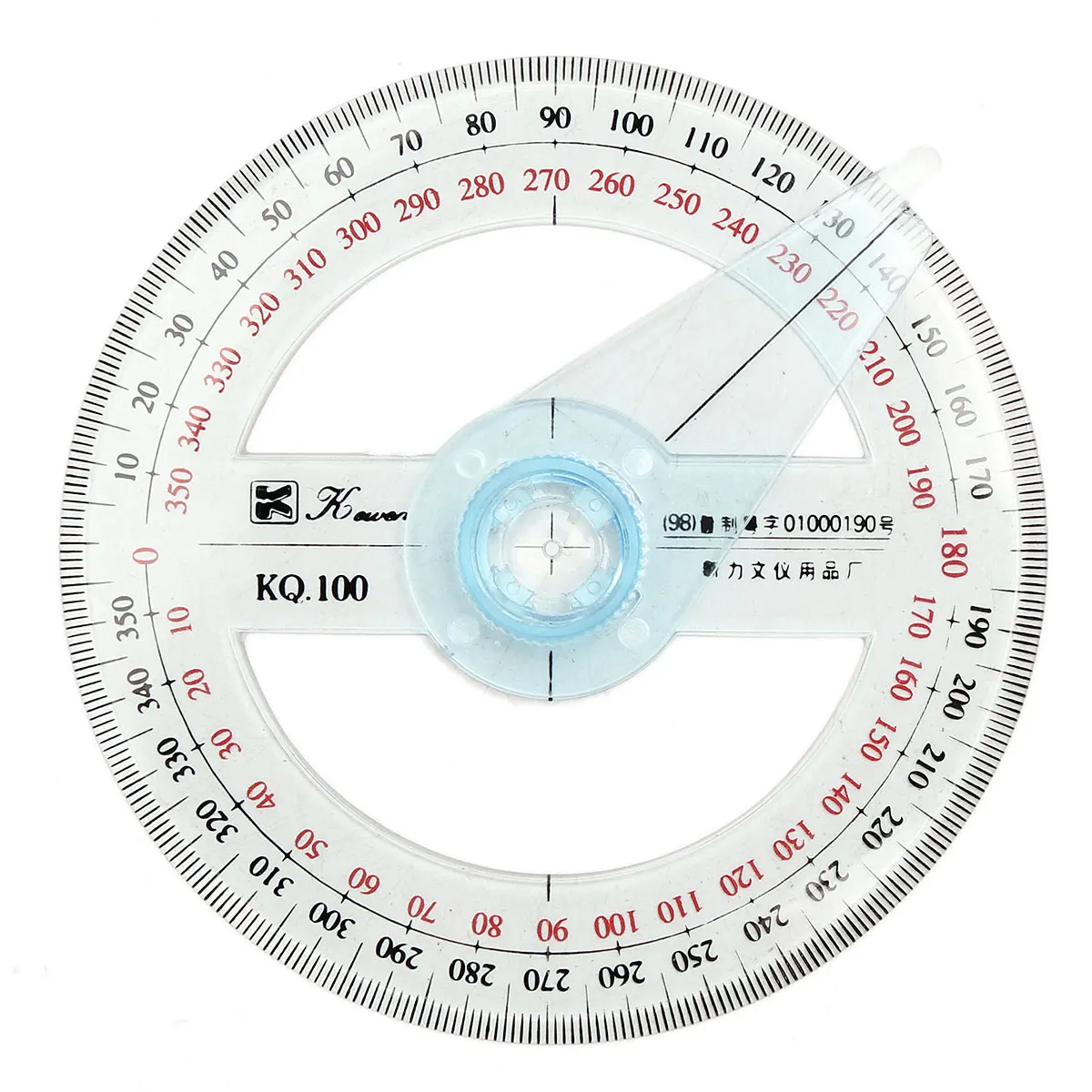 

Plastic Round Ruler Patchwork Ruler 360 Degree Pointer Protractor Ruler Angle Finder Swing Arm For School Office Supplies