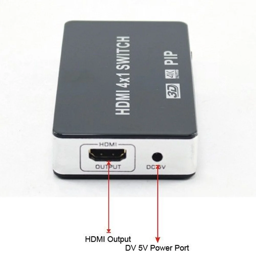 4K HDMI переключатель PIP 4x1 видео коммутатор 4K x 2K 3D с пультом дистанционного управления для ТВ PS4 HD tv JHP-лучший