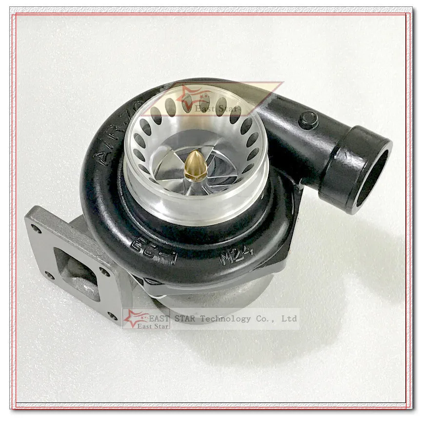 T3 T4 Gtx3584R Ar.82 Di Prestazioni Di Qualità Da Corsa Turbo Doppio Cuscinetto A Sfera Gt35 Gt3584R Gtx3584 Billet Wheel Universale Turbocompressore