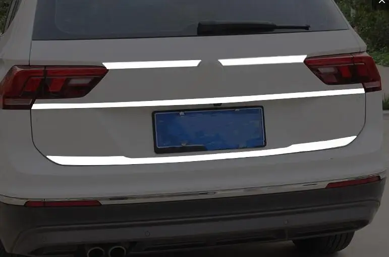 Подходит для Tiguan MK2 2017 2018 Chrome задний багажник Tailgate дверная ручка Крышка Хвост