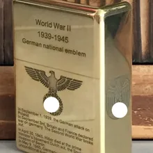 WZH 210 г 5,9*4,3 см латунная винтажная Античная пятисторонняя лазерная гравировка зажигалка