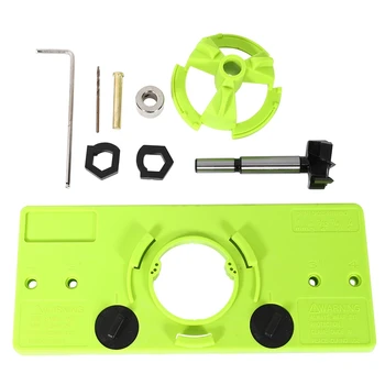 

Concealed 35MM Cup Style Hinge Jig Boring Hole Drill Guide + Bit Wood Cutter Carpenter Woodworking DIY Tools
