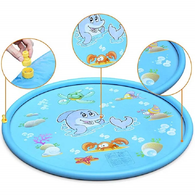 170cm Summer Children's Outdoor Play Water Games Beach Mat Lawn Inflatable Sprinkler Cushion Toys Cushion Gift Fun For Kids Baby 5 170cm Summer Children's Outdoor Play Water Games Beach Mat Lawn Inflatable Sprinkler Cushion Toys Cushion Gift Fun For Kids Baby 5