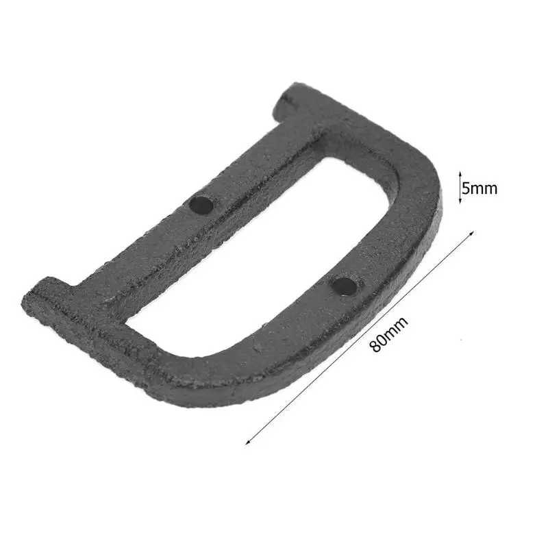 D Металл DIY номера дверная пластина чугунная Марка прочный цифровой знак на дом табличка для кафе Настенный декор семья Сад магазин подарок - Цвет: D