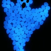 50 шт., 100 шт., светящийся искусственный камешек, камень для аквариума, аксессуары для аквариума, светящиеся гальки