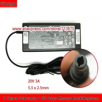 

Genuine 20V 3A FSP060-RPBA AC Adapter For ZEBRA TLP-2844 LABEL BARCODE PRINTER Laptop