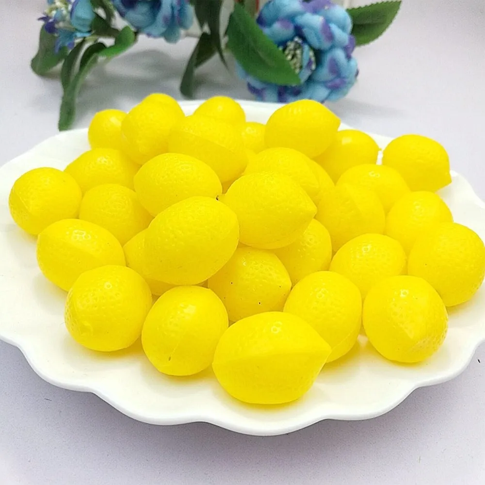 

10pcs Simulation Mini Fruit Artificial Apple Lemon Model for Home Kitchen Party Decoration Photo Props Teaching Display