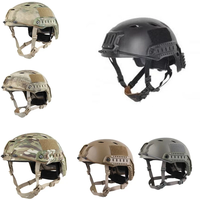 

Camouflage FAST BJ Helmet Military Army Airsoft Paintball Head Protect Helmets Shooting Hunting Tactical Cs Wargame Helmet