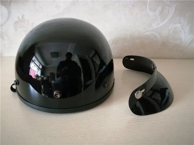 Мото rcycle шлем половина лица шлем Винтаж Ретро cascos para мото скутер, Круизер, чоппер