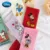 Disney Girl cartoon sweet and cute solid color Mickey Minnie Dais Donald Duck хлопчатобумажные впитывающие пот трубчатые носки спортивные носки