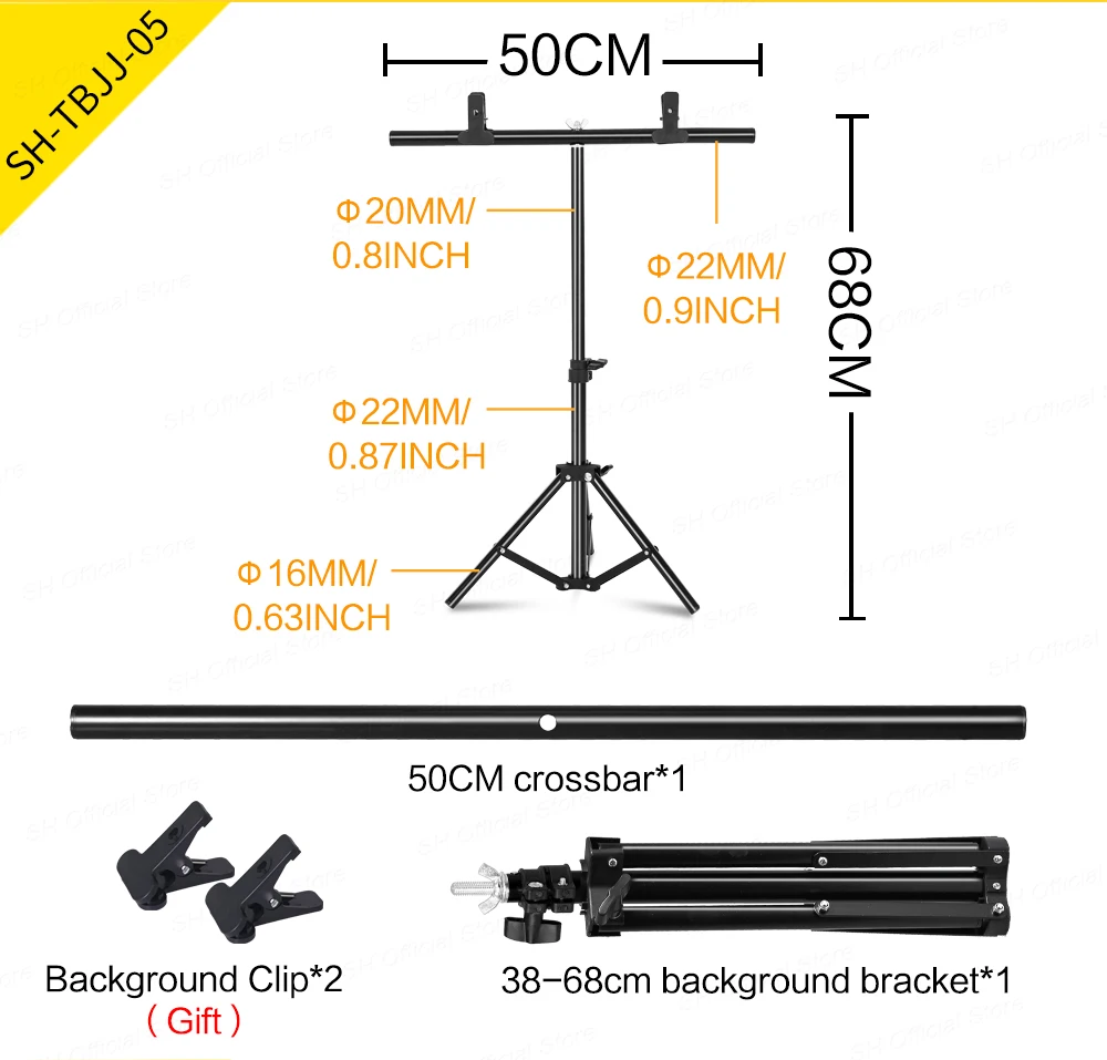 T-Shape Backdrop para Fotografia, Photo Studio, Background