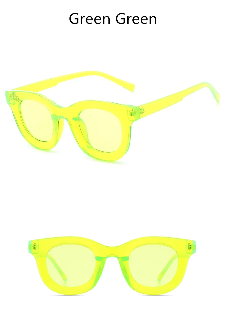 big frame sunglasses Concave Round Sunglasses for Women Fashion Brand Designer Small Sun Glasses Men Vintage Hip Hop Yellow Blue Eyewear Lady UV 400 designer sunglasses
