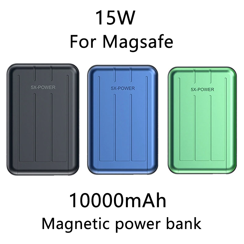 Cargador inalámbrico magnético, batería externa de carga rápida para iPhone 12, 12Pro max, xr, 10000mAh, PD, USB C