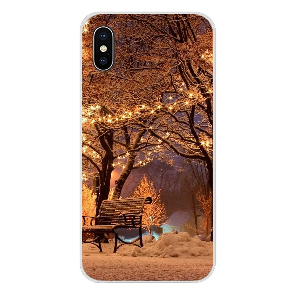 images 11 Ландшафтный зимний светильник для samsung A10 A30 A40 A50 A60 A70 Galaxy S2 Note 2 3 Grand Core Prime, прозрачные чехлы из ТПУ - Цвет: images 11