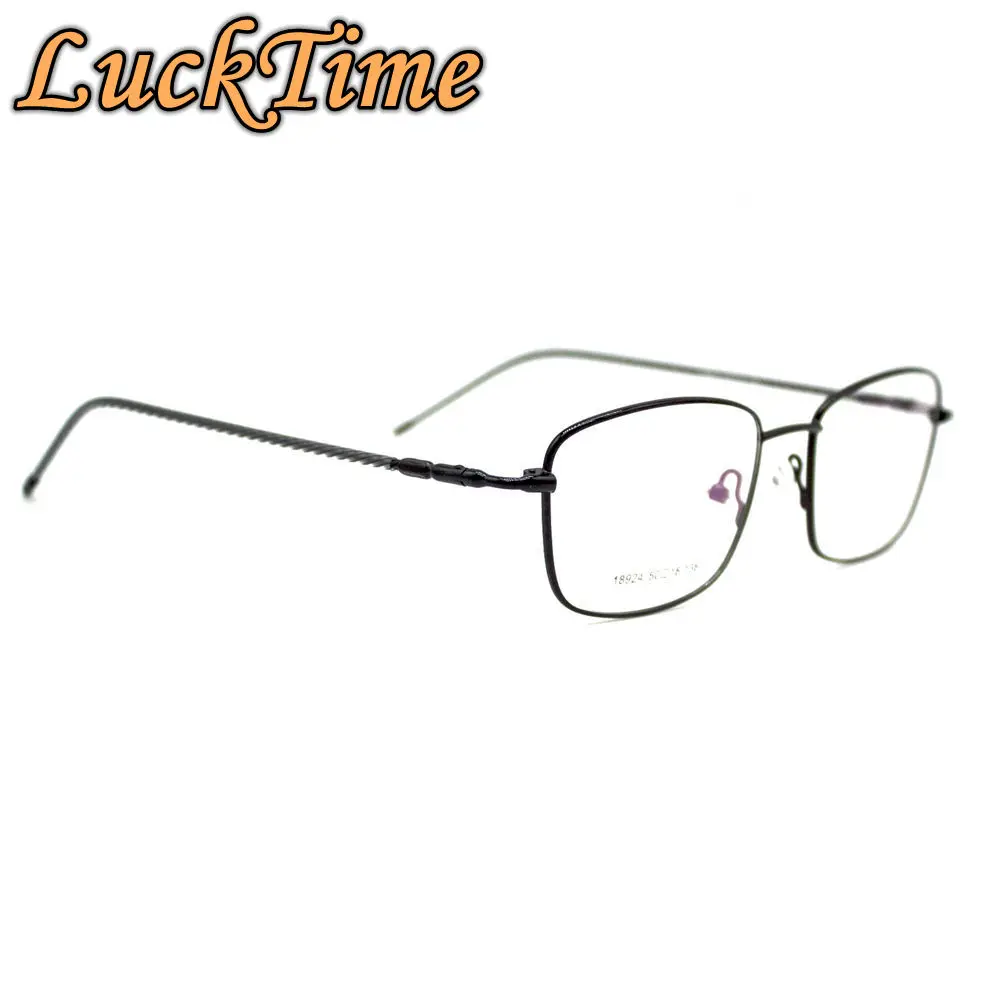 

LuckTime Fashion Metal Glasses Frames Women Retro Square Myopia Glasses Frame Men Lucky Time Prescription Eyeglass frames #18924