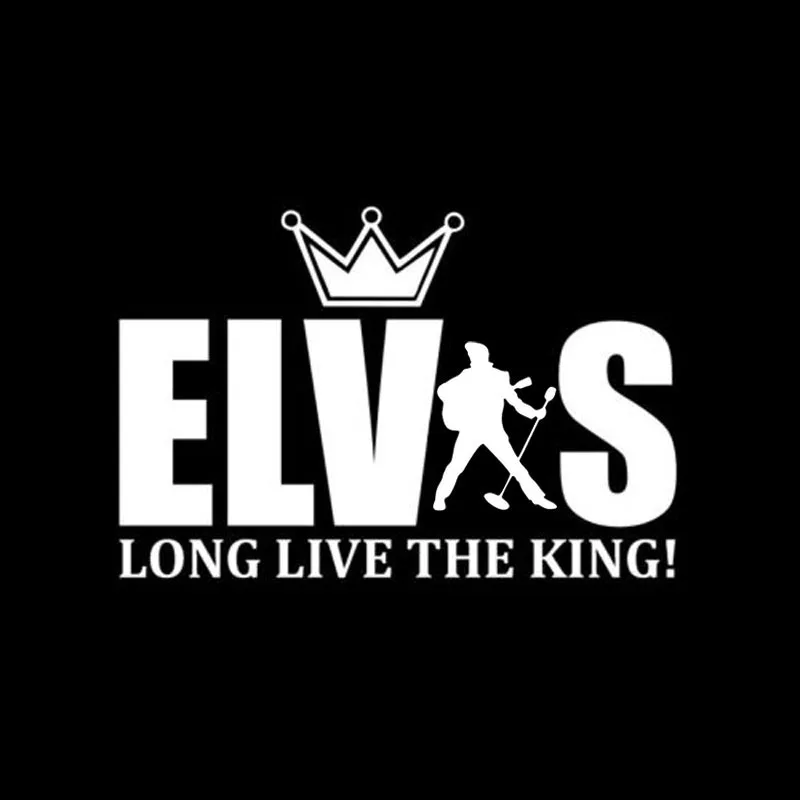 Elvis PRESLEY VINILE Adesivi Auto Veicolo Finestra Decalcomania carte King Musica Adesivo 