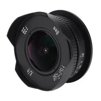 

lenses 8mm f/3.8 C Mount 4/3" Fisheye Mirrorless for Micro 4/3 MFT M4/3 E-PL7 Full Frame lentille lens for
