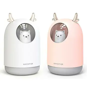 

300ml LED Ultrasonic USB Air Humidifier Aroma Essential Table Oil Diffuser