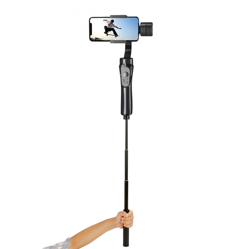  Smooth Smart Handhold Gimbal Stabilizer with Extension Monopod Phone Stabilizing Holder for SmartPh