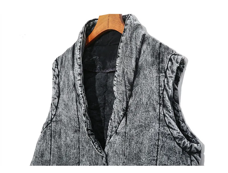 Осенне-зимний женский черный серый хлопковый жилет, длинные нестандартные пальто без рукавов, модная уличная одежда размера плюс, Свободный жилет, куртка