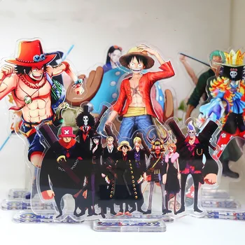 

15CM Steric One Piece Monkey D Luffy Nami pattern Acrylic Model Ornament Gift Toys