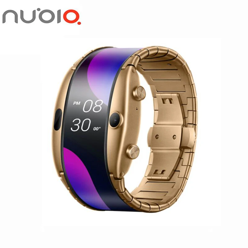 Умные часы Nubia Alpha оригинальные складные гибкий дисплей Snapdragon 8909 Вт 4 01 дюйма 8 Гб