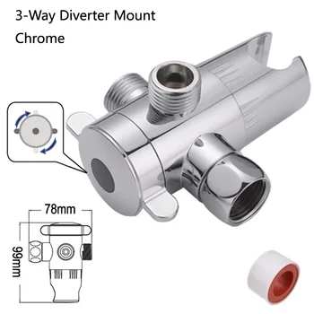 

Cross-border American shower water segregator tee socket bracket dark outfit boom electroplating ABS shower