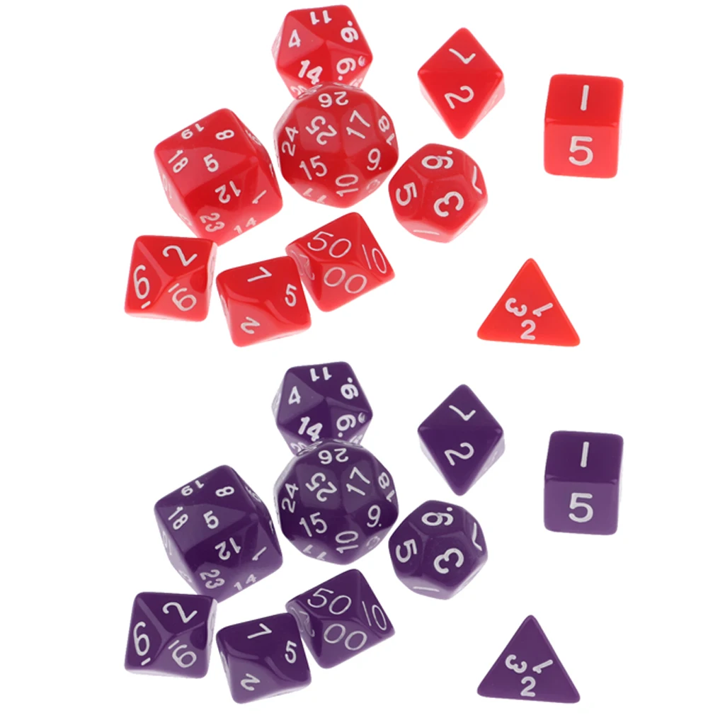 DND RPG игра многогранные кости D4-D30 с сумкой настольная игра упаковка игрушек 20